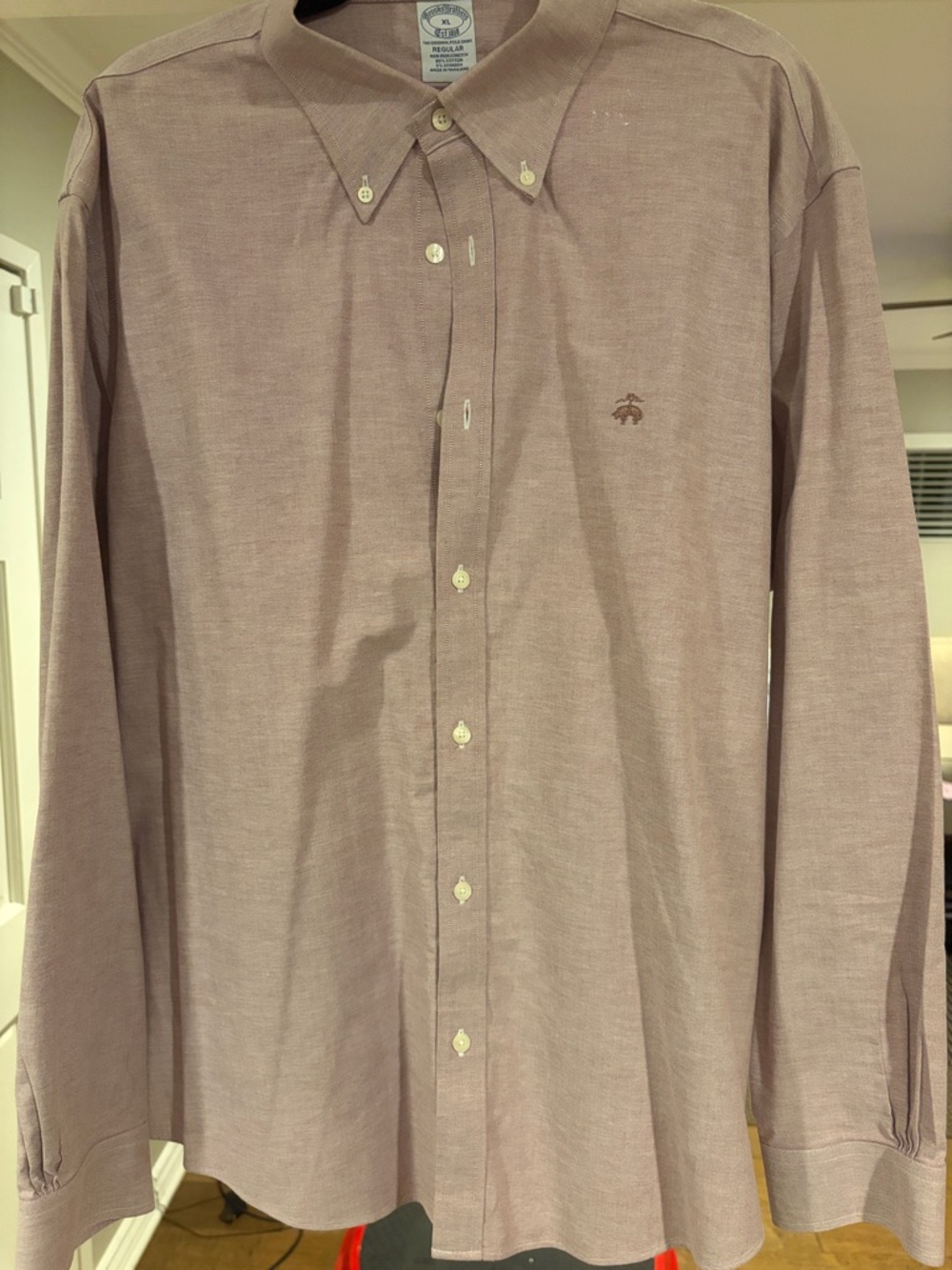Brooks Brothers Men's Button-Down Shirt in Dusty Mauve